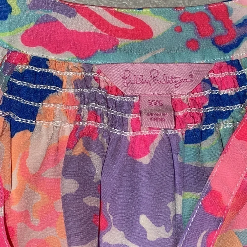 Lilly Pulitzer Bailey Top Playa Hermosa XXS - Picture 9 of 12